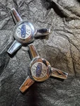 2 Vintage Cragar S/s Wheel Spinner Center Caps Set With Screws & Locking Plates. Fixed Price $110.00.
