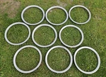 Lot Of 9 Stainless Steel Beauty Rings For 16" Truck Wheels Set 4 Trim Rims. Fixed Price $129.00.