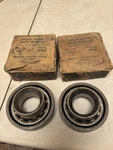 Nos GM#909052 Front Inner Wheel Bearings Pair 1953-62 Chevy Corvette Boxes. Fixed Price $85.00.