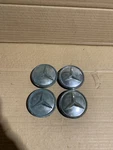 Mercedes R107 W114 115 Bundt 14" Alloy Wheel Oem Center Caps Original Set (4). Fixed Price $85.00.