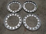 Nos Gm 1961 1962 1963? Chevy Corvair 13" Aluminum Wheel Trim Ring Set (4). Fixed Price $159.99.