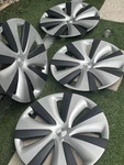 Oem Tesla Model 19IN Tempest Wheel Covers Set Of 1486286-01-A Charcoal/black. Fixed Price $175.00.