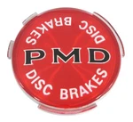 New 7/16" Disc Brakes Red Pmd Wheel Emblem For 70-72 Gto & Firebird 8205. Fixed Price $44.99.