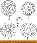 Chrysler Oem 95-97 Intrepid,sebring Wheels Covers Trim-wheel 4755093. Fixed Price $45.95.