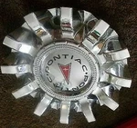 Bentchi Pontiac Logo Chrome Custom 6-1/4" Wheel Center Cap Hub #CS420-C2P. Fixed Price $160.70.
