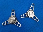 Fenton Shark Spinner Wheel Center Caps Pair. Fixed Price $149.00.