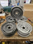 1960'S 1970'S Gm "fl" Camaro Chevelle Nova With Disc 15X6 Steel Wheels Set Of. Fixed Price $225.00.
