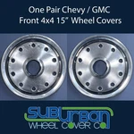 Two 1989-1991 Chevrolet Blazer / Suburban Gmc Jimmy # 3182 15" Front 4X4 Hubcaps. Fixed Price $44.99.