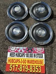 1969 Ford Thunderbird 54 Rib Hubcaps Very Rare Beautiful 15 White Middles. Fixed Price $255.00.