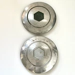 Pair (2) 1931-1932 Essex Wire Wheel Cover Antique Vintage 30. Fixed Price $40.00.