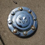 Damaged Dodge Ram Dually Front 3500 Center Hubcap 52038270 1994 To 2002. Fixed Price $31.50.