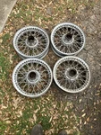 X4 Estate 48 Spoke Wire Wheel Austin Healey Mgtf Mga Triumph TR3 TR4 15. Fixed Price $300.00.