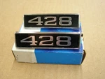 Nos Oem Ford 1969 1970 Mustang 428 Hood Scoop Ornaments Emblems Trim. Fixed Price $159.00.