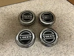 Volvo Oem Center Hub Cap Chrome Black 1272604 (some Tabs Broken). Fixed Price $100.00.