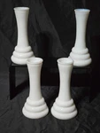 Randall Milk Glass Bud Vases Stacked Ring Beehive 6" Set Of 4 Vintage. Fixed Price $31.98.