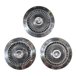 Vintage Ford Dog Dish Hub Caps Wheel Covers Set Of 3 Galaxie Fairlane 10.5". Fixed Price $99.99.