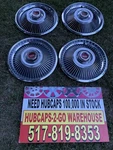 1967-69 Ford Fairlane FALCON14 Hubcaps Convertible Beautiful Deluxe Set Redwhite. Fixed Price $220.00.