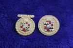 2 Cadillac Crest Pin Hat Lapel Emblem Accessory Badge Grille Seville Eldorado. Fixed Price $14.95.