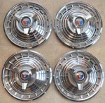 1963 Ford Galaxie Spinner Hubcaps Set, Original Oem 14" Wheel Covers (X4). Fixed Price $889.00.