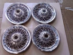 Wheel Covers Set (4) 1979 1980 Gmc & Chevrolet Truck 14" Wire Spoke Hubcaps Nice. Fixed Price $225.90.