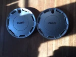 2- Only, 1989-90-GEO Prizm. 13 #3195 Hubcaps. Fixed Price $25.00.