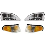 Headlight Kit 1994-1998 Ford Mustang Left And Right With Corner Lights. Fixed Price $90.05.