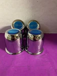 4 Steel Chrome Cragar Caps 3 1/8 For 5 Lug Sst Wheels W/ Baby Blue Logo. Fixed Price $59.99.