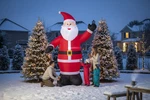 Home Accents Holiday 9 Ft. Giant-sized Led Santa Christmas Inflatable. Fixed Price $69.44.