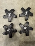 Tesla Model 3 Carbon Fiber Wheel Cap Kit. Fixed Price $50.00.