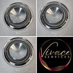 Lincoln Hubcap 16" Vintage Wheel Cover Stainless Steel Oem Center 1960S. Fixed Price $40.00.