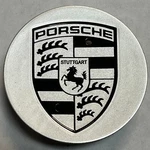 Porsche Silver/black Oem Center Cap 2022-2024 95B601150A 67339. Fixed Price $29.98.