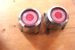Pair Ford/mercury Oem Wheel Centers,mid 70S Granada?? Red. Fixed Price $29.36.