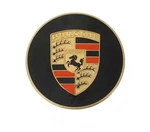 Porsche Hubcap Crest Gold Enamel 56-73 644-559-801-00 64455980100. Fixed Price $96.03.
