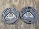 1961-64 Ford Galaxie 500 Front Stock Spindle Brake Shoe Backing Mount Plate Set. Fixed Price $44.99.