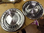 Used/oem 1962/63 Lincoln Continental 15 " Wheelcovers/pair Clean/looking To Live. Fixed Price $49.00.