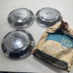 (3) Nos 1968-72 Impala Belair Dog Dish Hubcaps 3916402 A4. Fixed Price $279.95.