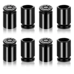 8 Pcs Bullet Valve Stem Caps Aluminum Alloy Tire Dustproof Ti.... Fixed Price $9.39.