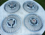 1965 Ford Mustang Wire Spinner Hubcaps Wheelcovers Center Vintage. Fixed Price $104.99.