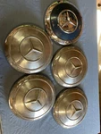 Mercedes 190SL 220S Se Chrome Hubcaps Wheel Covers. Fixed Price $99.00.