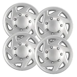 Set (4) 16" Silver Hubcaps Fit Ford E-series Van, 1997-2025, Heavy Duty. Fixed Price $95.00.