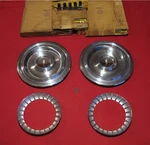 Nos 1960 Oldsmobile Hub Cap Discs 580894 Fin Rings 579151 Dynamic Super 88 & 98. Fixed Price $325.00.