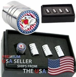 Usa Patriotic Flag American Bald Eagle Logo Valve Stem Caps Tire Wheels Hero Car. Fixed Price $35.97.