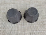 Isuzu Black Plastic Center Caps (2) Fits 14" Steel Wheels Pup Trucks 88-95. Fixed Price $34.88.