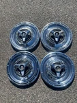 Factory 1965 Plymouth Belvedere Satellite 14 Inch Spinner Hubcaps Wheel Covers. Fixed Price $88.00.