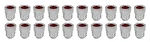 Pontiac Rally Ii Lug Nut Set, Red, 7/16" Thread, Complete. Fixed Price $99.00.