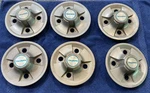 Triumph Spitfire MK4 1500 Wheel Center Hub Caps Covers Set Of Six. Fixed Price $85.00.