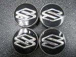 Set (4) Oem 2004-2006 16" Suzuki Verona Black & Polished Center Caps 96451427. Fixed Price $30.00.