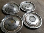 1980-87 Cadillac Turbine Style Wheel Covers, Set (4), Hub Caps. Fixed Price $110.00.