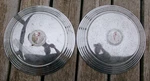 1948 1953 Hudson Hornet Wasp Jet Liner Pair Wheel Cover Caps. Fixed Price $44.00.