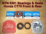 Bearing - Ntn 6301 Hub & Seal Kit Quality Honda CT70H Mini Trail. Fixed Price $55.00.